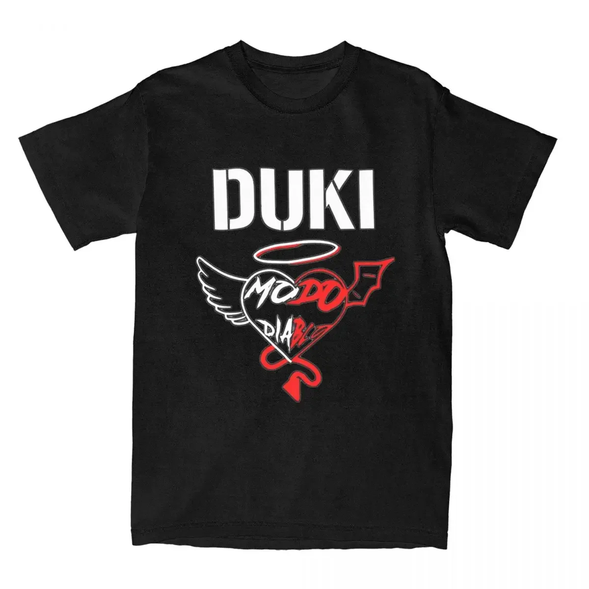 European and American rapper Duki Summer Print T-shirt Comfortable loose casual 100% cotton round neck short-sleeved T-shirt
European and American rapper Duki Summer Print T-shirt Comfortable loose casual 100% cotton round neck short-sleeved T-shirt