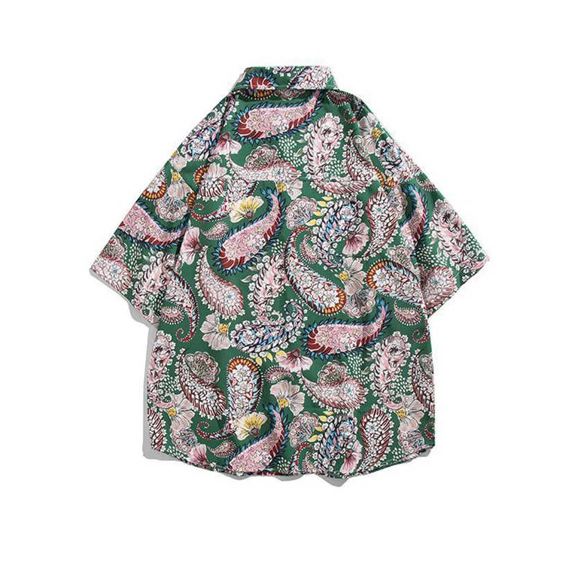 Bandana Print Beach Shirt Men Hawaiian Short Sleeve Male Paisley Casual Shirts Vintage Wholesale Cheap Blouses Summer Z1
Bandana Print Beach Shirt Men Hawaiian Short Sleeve Male Paisley Casual Shirts Vintage Wholesale Cheap Blouses Summer Z1