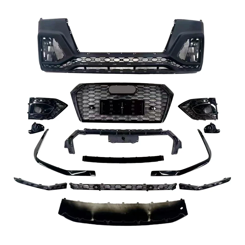Q5 upgrade Modification RsQ5 front bumper Grille kits RsQ5 Style front bumper car Body Kits for AUDI q5 2018 2019 2020 models
Q5 upgrade Modification RsQ5 front bumper Grille kits RsQ5 Style front bumper car Body Kits for AUDI q5 2018 2019 2020 models