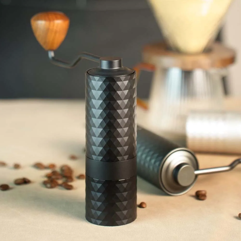 Outdoor Coffee Manual Coffee Grinder CNC Professional Stainless Steel Diamond Adjustable Manual Burr Coffee Bean
Outdoor Coffee Manual Coffee Grinder CNC Professional Stainless Steel Diamond Adjustable Manual Burr Coffee Bean