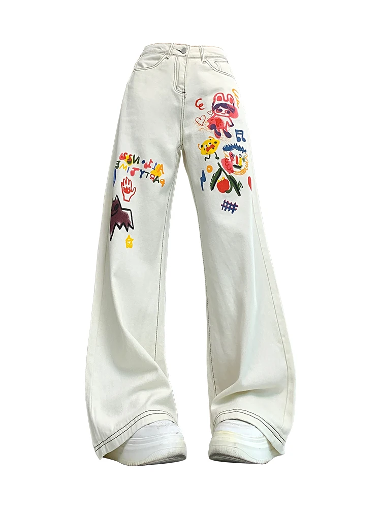 Women‘s Graphic Print Jeans Harajuku 90s Aesthetic Japanese 2000s Style Baggy Denim Trousers Y2k Jean Pants Vintage Clothes 2024
Women‘s Graphic Print Jeans Harajuku 90s Aesthetic Japanese 2000s Style Baggy Denim Trousers Y2k Jean Pants Vintage Clothes 2024