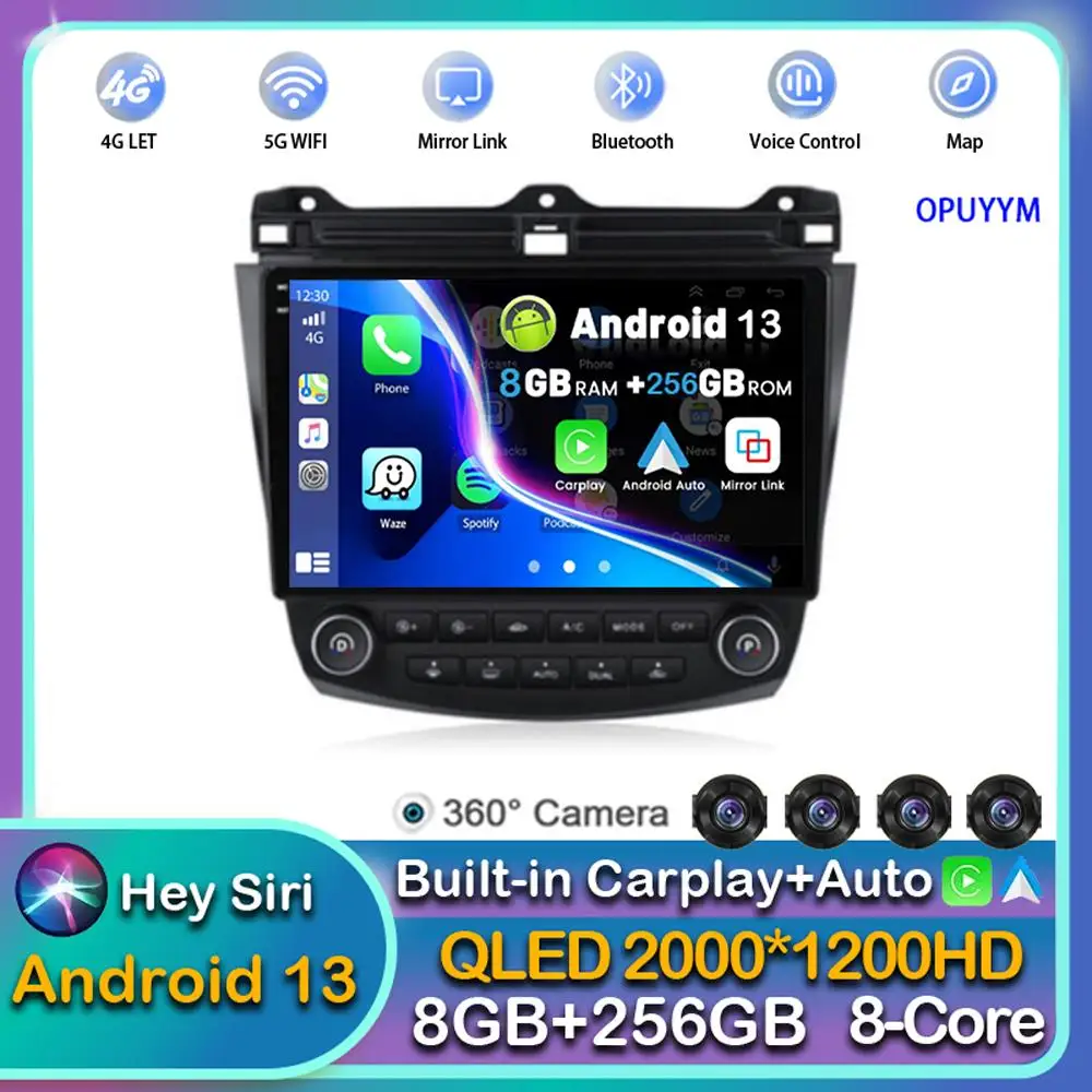 Автомагнитола Carplay для Honda Accord 7 2003 2004 2005 2006 2007, 2 din, Android 13
Автомагнитола Carplay для Honda Accord 7 2003 2004 2005 2006 2007, 2 din, Android 13