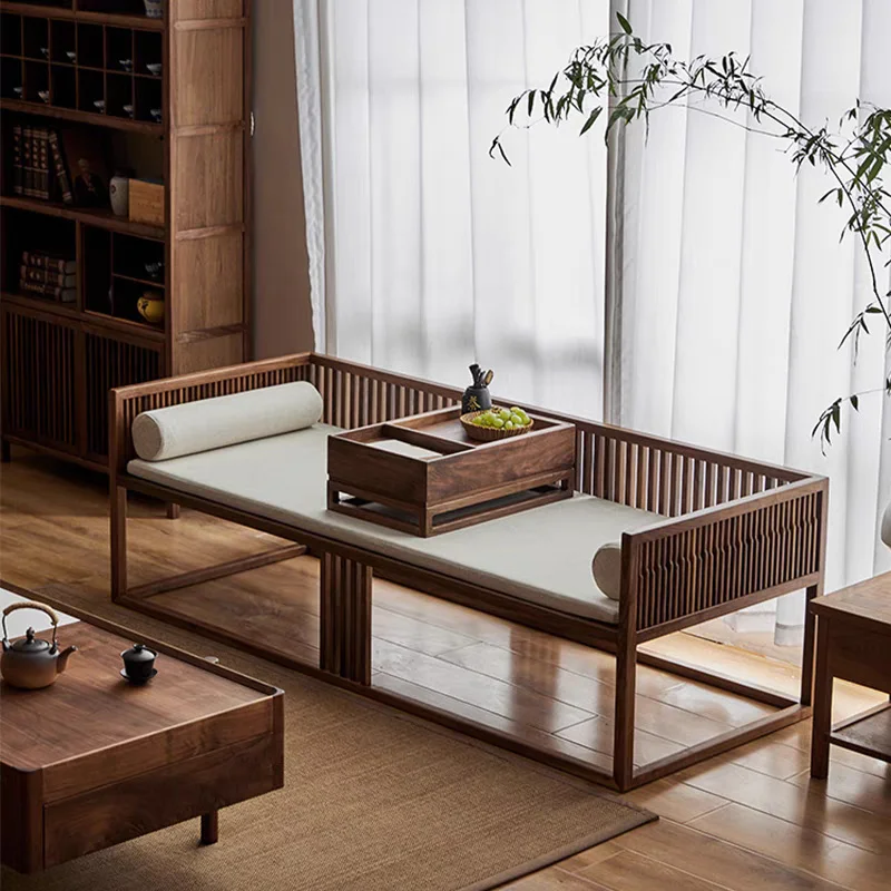 Новая кровать Луохан в китайском стиле из черного ореха для гостиной, современный диван-кровать из массива дерева
Новая кровать Луохан в китайском стиле из черного ореха для гостиной, современный диван-кровать из массива дерева