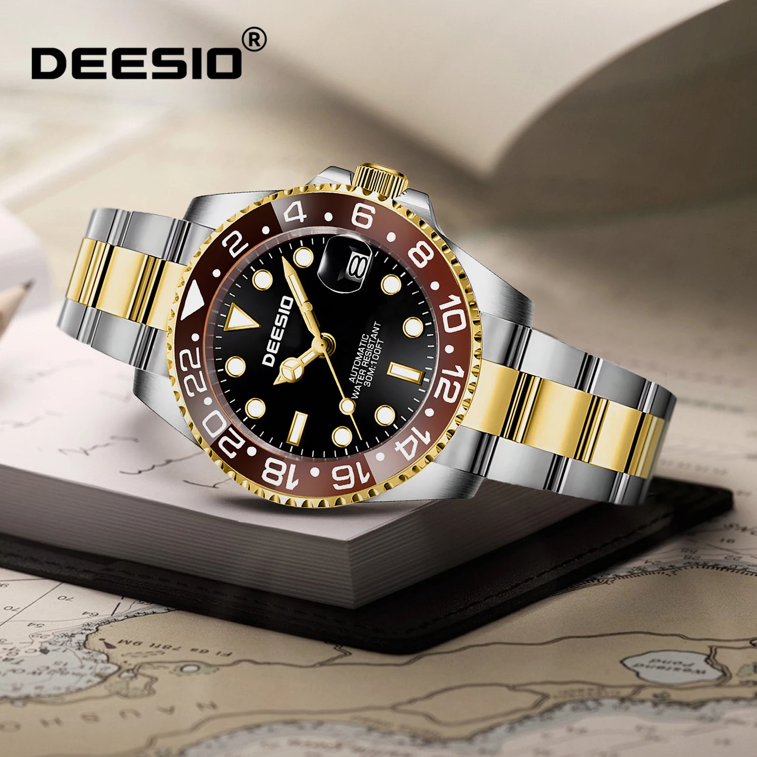 Deesio Men's Fully Automatic Mechanical Wristwatch Stainless Steel Material Classic Fashion Gifts for Men Night Light Watch
Deesio Men's Fully Automatic Mechanical Wristwatch Stainless Steel Material Classic Fashion Gifts for Men Night Light Watch