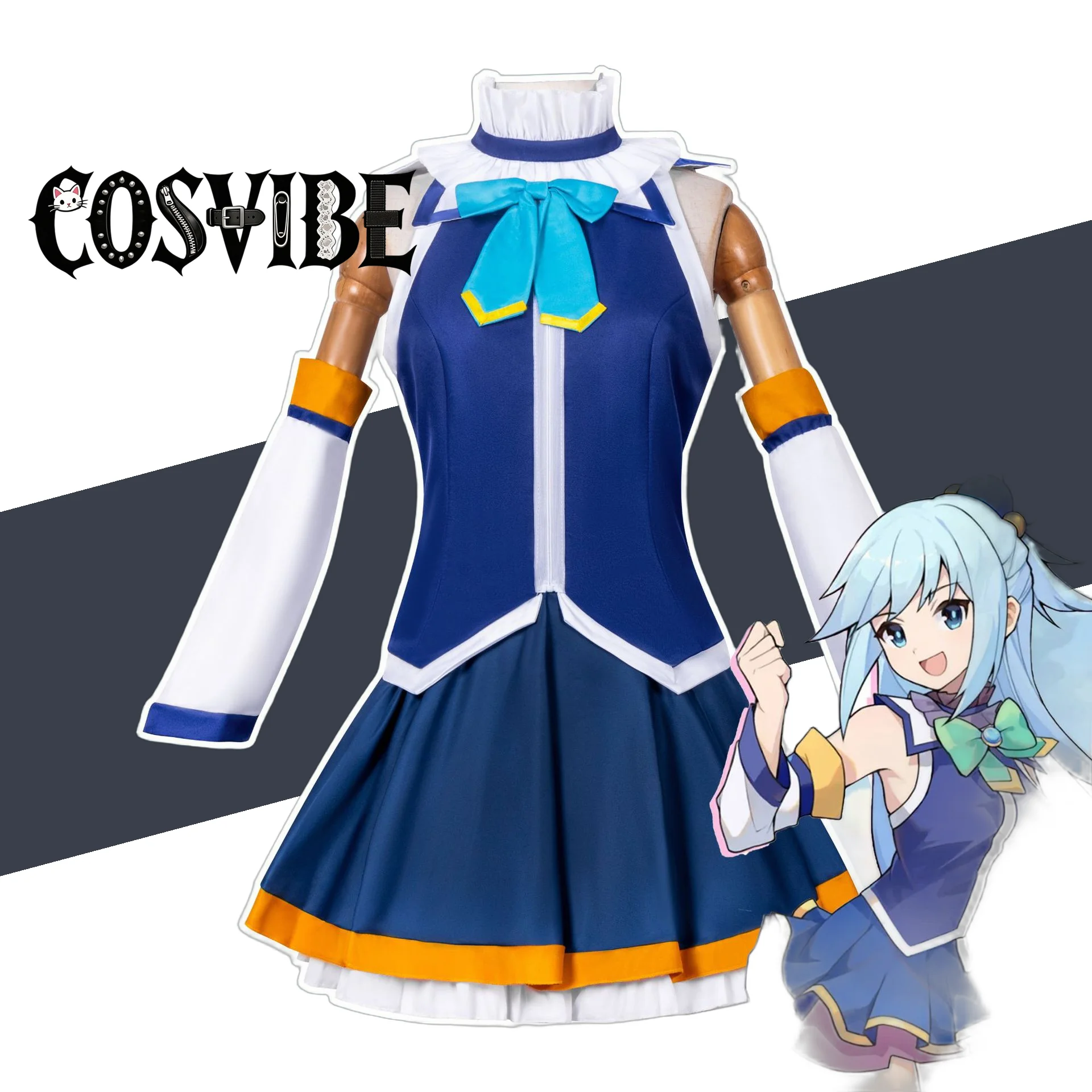 KonoSuba Aqua Cosplay Costume Wig - Anime Fantasy Roleplay Halloween Party Suit Carnival Outfit
KonoSuba Aqua Cosplay Costume Wig - Anime Fantasy Roleplay Halloween Party Suit Carnival Outfit