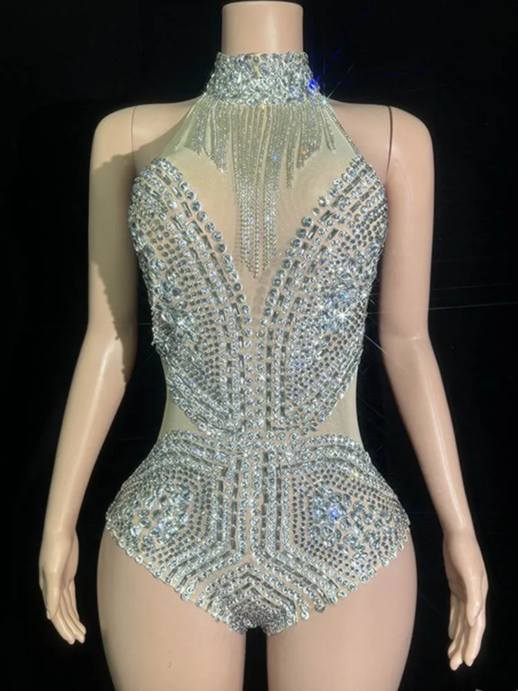 High Quality Rhinestone Tassel Sexy Hanging Neck Elastic Jumpsuit 2024 New Fashion Custom Women'S Clothing
High Quality Rhinestone Tassel Sexy Hanging Neck Elastic Jumpsuit 2024 New Fashion Custom Women'S Clothing