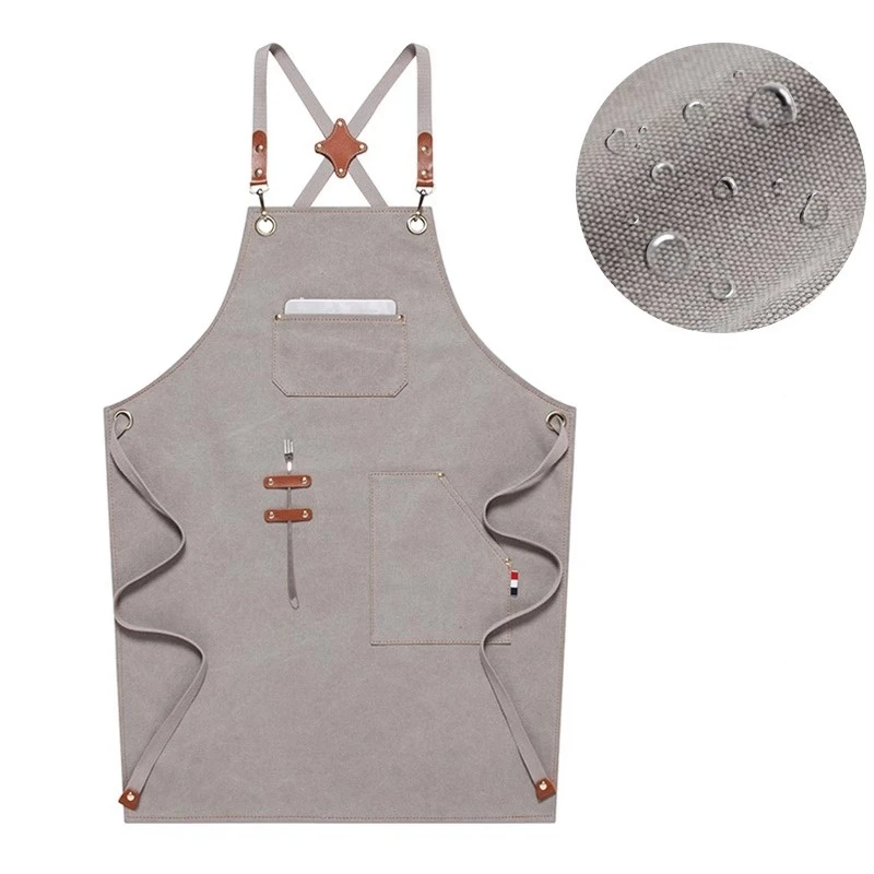 Waterproof Unisex Canvas Apron Coffee Shop Bartender Working Uniform Barber Gardener Aprons
Waterproof Unisex Canvas Apron Coffee Shop Bartender Working Uniform Barber Gardener Aprons