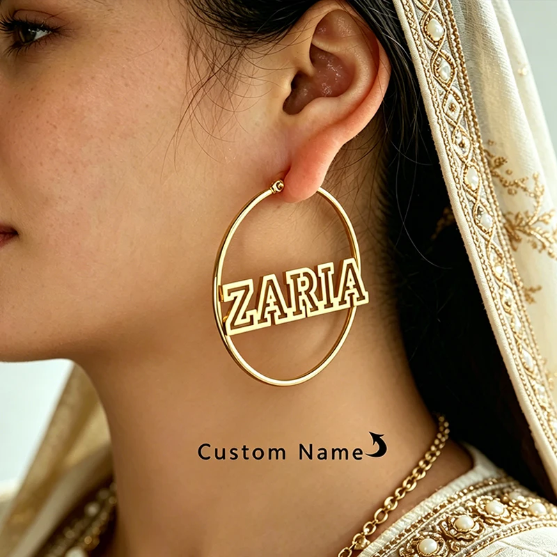 Custom Hollow Name Women Earrings Personalized Customized 24K Gold Name Earrings Stainless Steel Women's Jewelry Girlfriend Gift
Custom Hollow Name Women Earrings Personalized Customized 24K Gold Name Earrings Stainless Steel Women's Jewelry Girlfriend Gift