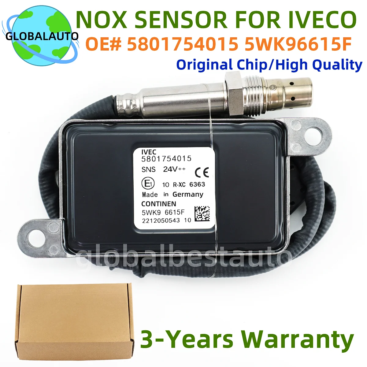 5801754015 5WK9 6615 5WK96615F Nox sensor 24V Nitrogen Oxygen Sensor For IVECO Truck part
5801754015 5WK9 6615 5WK96615F Nox sensor 24V Nitrogen Oxygen Sensor For IVECO Truck part
