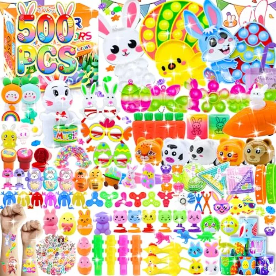500 PCS Easter Eggs Fillers Easter Party Favors for Easter Basket Stuffers Fidget Toys Bulk Classroom Prize Easter Gifts Treasu
500 PCS Easter Eggs Fillers Easter Party Favors for Easter Basket Stuffers Fidget Toys Bulk Classroom Prize Easter Gifts Treasu