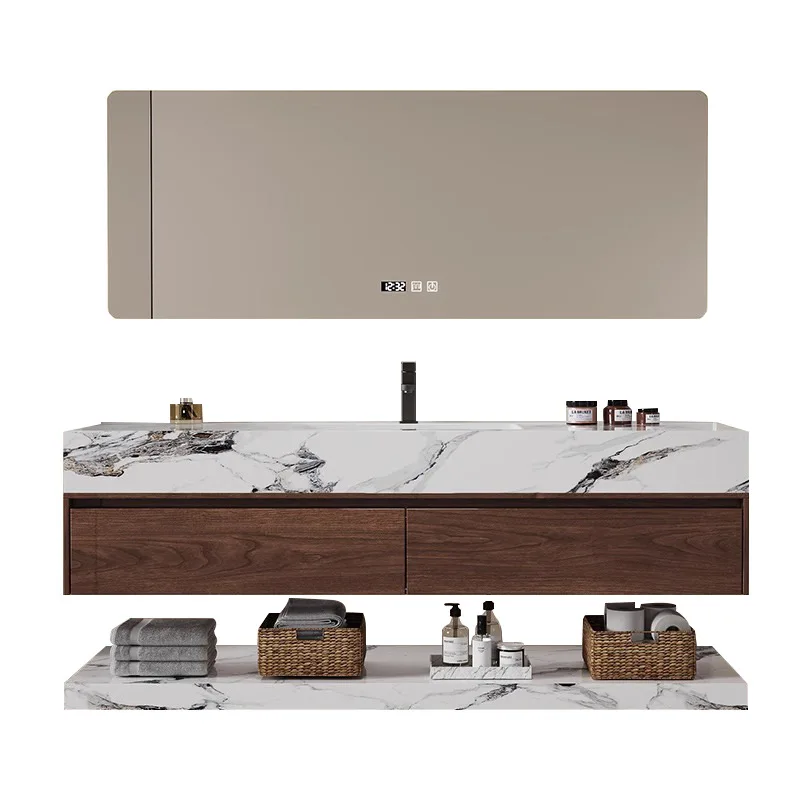 Light luxury, rock slab, ceramic, seamless integrated basin, bathroom, washstand
Light luxury, rock slab, ceramic, seamless integrated basin, bathroom, washstand