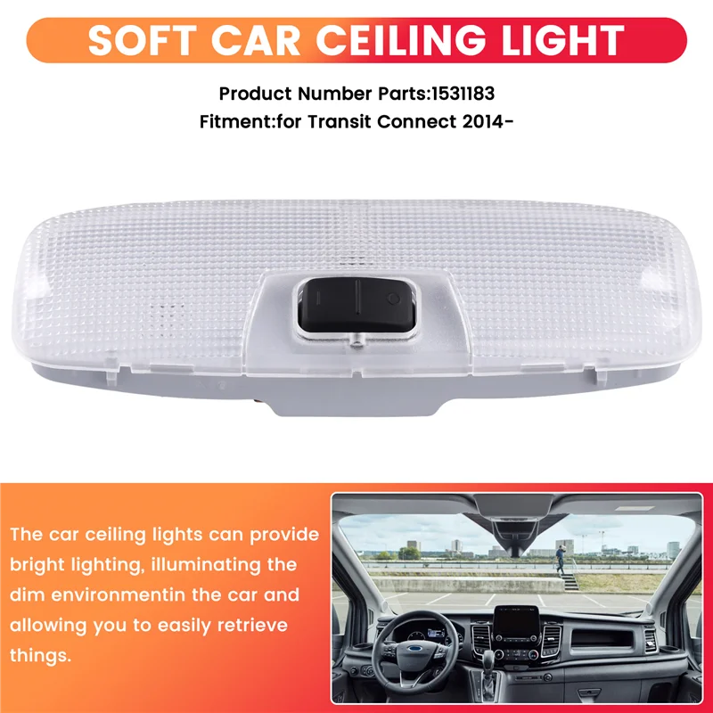 Car Dome Light Interior Reading Lamp Front Ceiling Lamps 1531183 For Ford Transit Connect 2014
Car Dome Light Interior Reading Lamp Front Ceiling Lamps 1531183 For Ford Transit Connect 2014