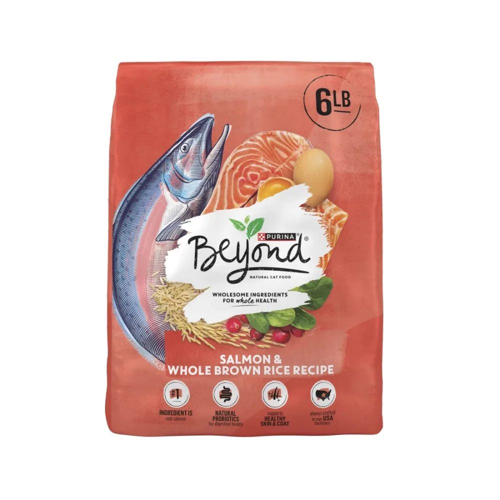 Purina Nautral Dry Cat Food for Healthy Skin and Coat, Salmon and Brown Rice, 6 lb Bag
Purina Nautral Dry Cat Food for Healthy Skin and Coat, Salmon and Brown Rice, 6 lb Bag