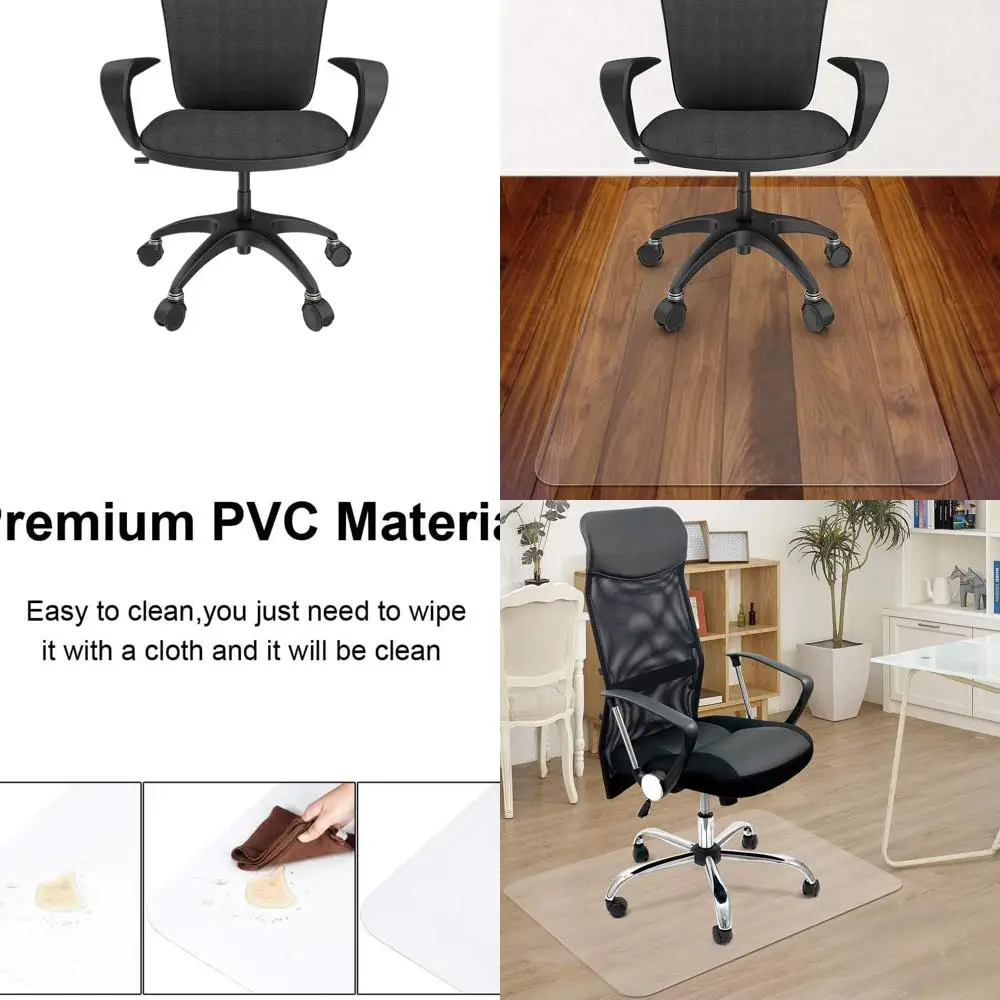 Hardwood Floor Chair Mat 30x48, Clear Plastic Desk Mat for Smooth Rolling, 2-Pack
Hardwood Floor Chair Mat 30x48, Clear Plastic Desk Mat for Smooth Rolling, 2-Pack