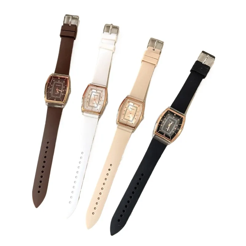 French wine barrel type watch female high-value silicone watch female student commuting couple Harajuku
French wine barrel type watch female high-value silicone watch female student commuting couple Harajuku