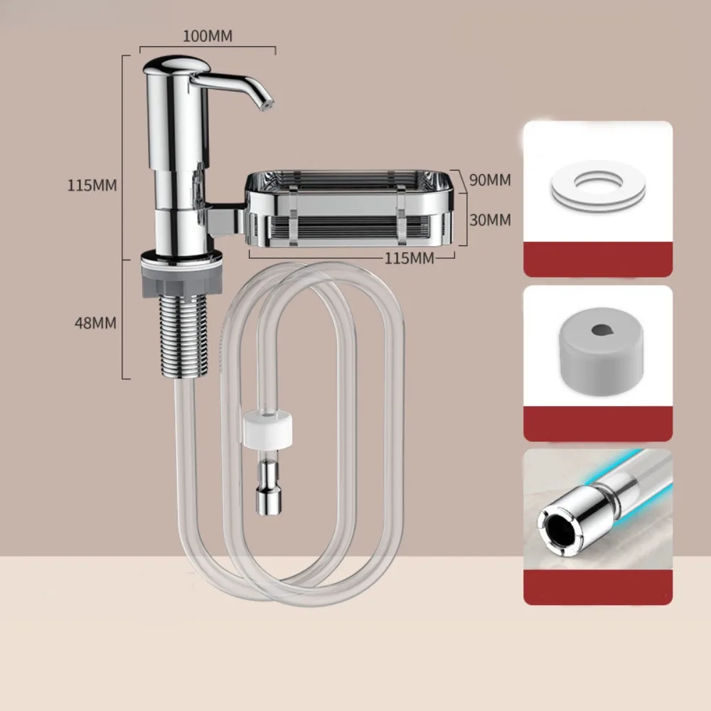 Brushed Nickel Built in Soap Dispenser High Suction Power Space Saving Sink Soap Dispenser Rust-proof Wear-resistance
Brushed Nickel Built in Soap Dispenser High Suction Power Space Saving Sink Soap Dispenser Rust-proof Wear-resistance