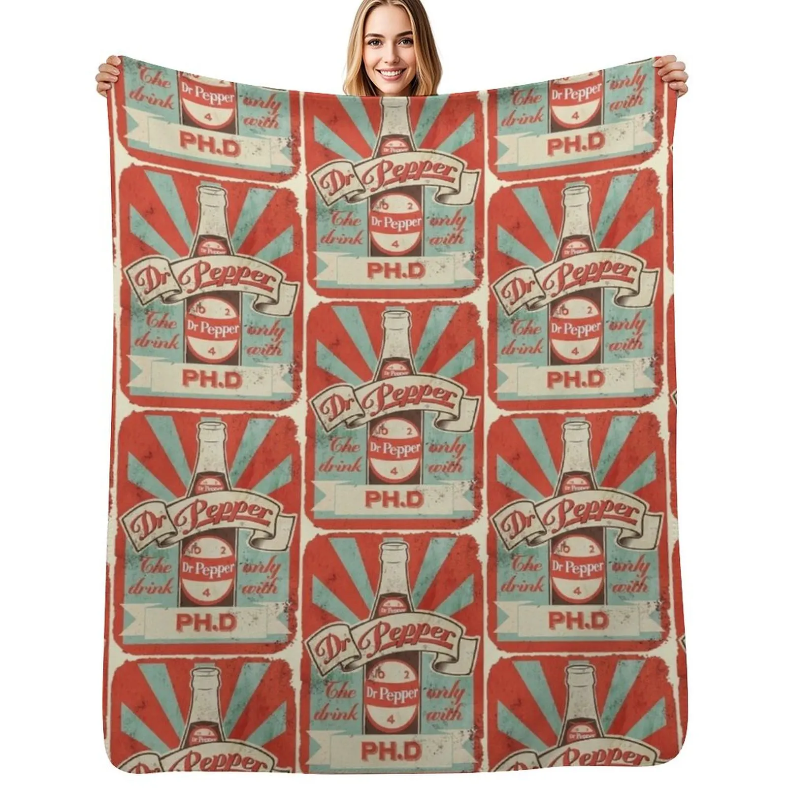 Dr. Pepper Ph.D. Throw Blanket Anti Shedding Soft Fuzzy Blanket for Home
Dr. Pepper Ph.D. Throw Blanket Anti Shedding Soft Fuzzy Blanket for Home