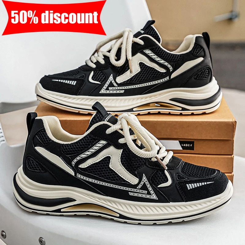 Men Sports Shoes Trendy Breathable Mesh Daily Comfortable Outdoor Walking Casual Shoes Anti Slip Soft Sole Fitness Running Shoes
Men Sports Shoes Trendy Breathable Mesh Daily Comfortable Outdoor Walking Casual Shoes Anti Slip Soft Sole Fitness Running Shoes