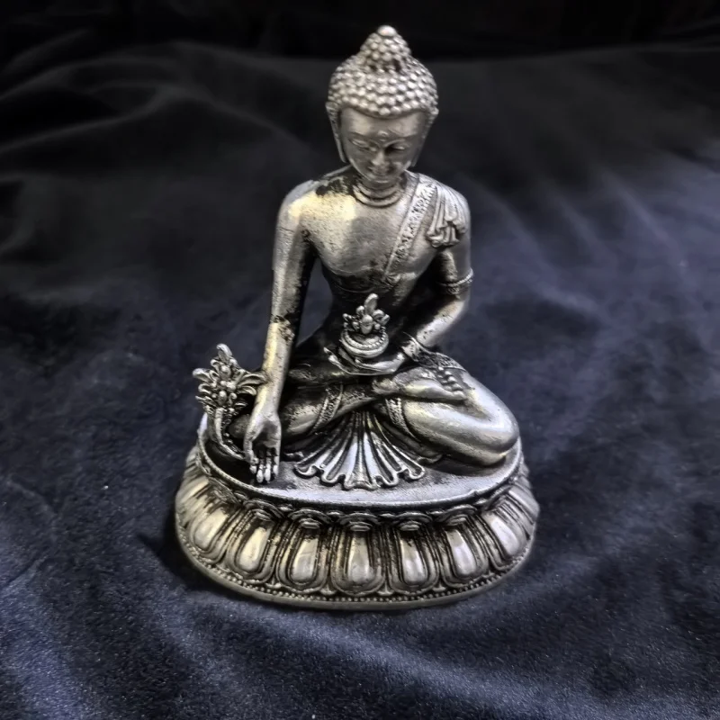 Белая медная статуэтка Будды-Медицинщика с серебряным покрытием, портативная статуэтка «Три сокровища» Будды-Медицинщика, украшение для дома, Шак
Белая медная статуэтка Будды-Медицинщика с серебряным покрытием, портативная статуэтка «Три сокровища» Будды-Медицинщика, украшение для дома, Шак