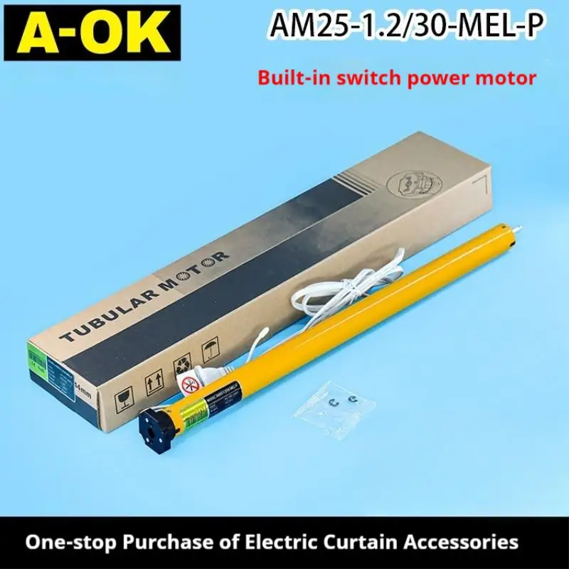 A-OK AM25 1.2N Electric Roller Shade With Built In Power Supply And Wireless Remote Control For Smart Home Automation
A-OK AM25 1.2N Electric Roller Shade With Built In Power Supply And Wireless Remote Control For Smart Home Automation