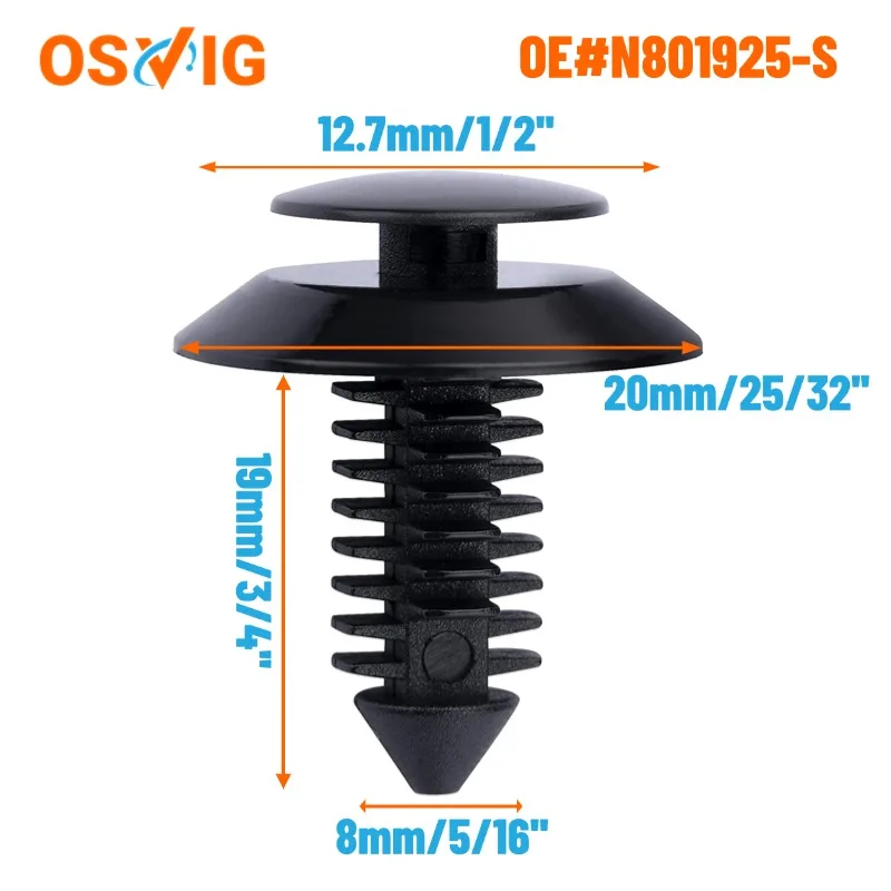 50PCS OE#N801925-S N802900-S Door Trim Panel Retainers Rivet Fastener With Ford Lincoln Mercury Bronco Mustang F150 F-250 F-350
50PCS OE#N801925-S N802900-S Door Trim Panel Retainers Rivet Fastener With Ford Lincoln Mercury Bronco Mustang F150 F-250 F-350