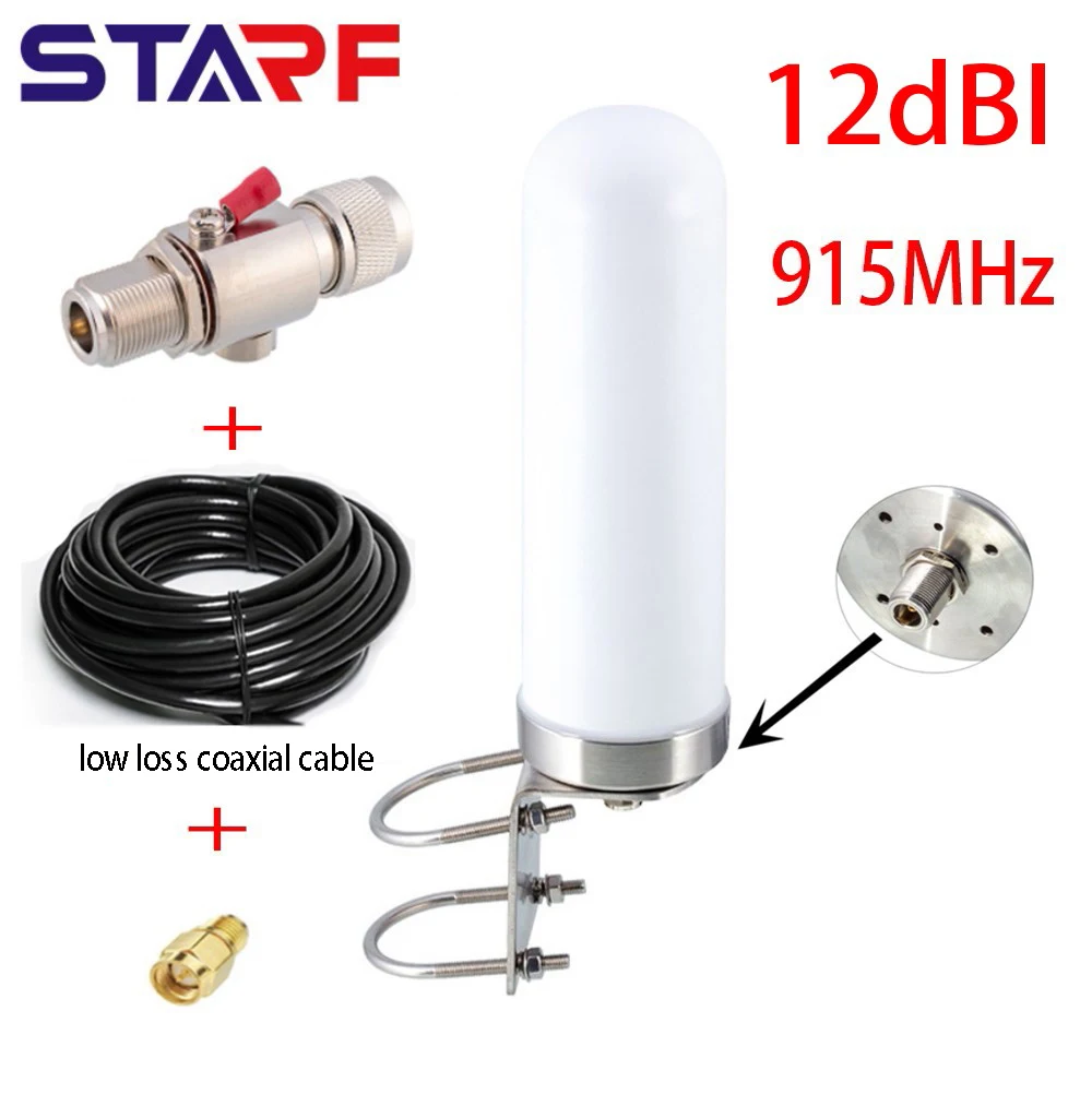 Для Helium RAK Miner 12 дБи 915 МГц антенна для Calchipconnect RAK Nebra Bobcat Syncrobit 3-метровая кабельная антенна
Для Helium RAK Miner 12 дБи 915 МГц антенна для Calchipconnect RAK Nebra Bobcat Syncrobit 3-метровая кабельная антенна