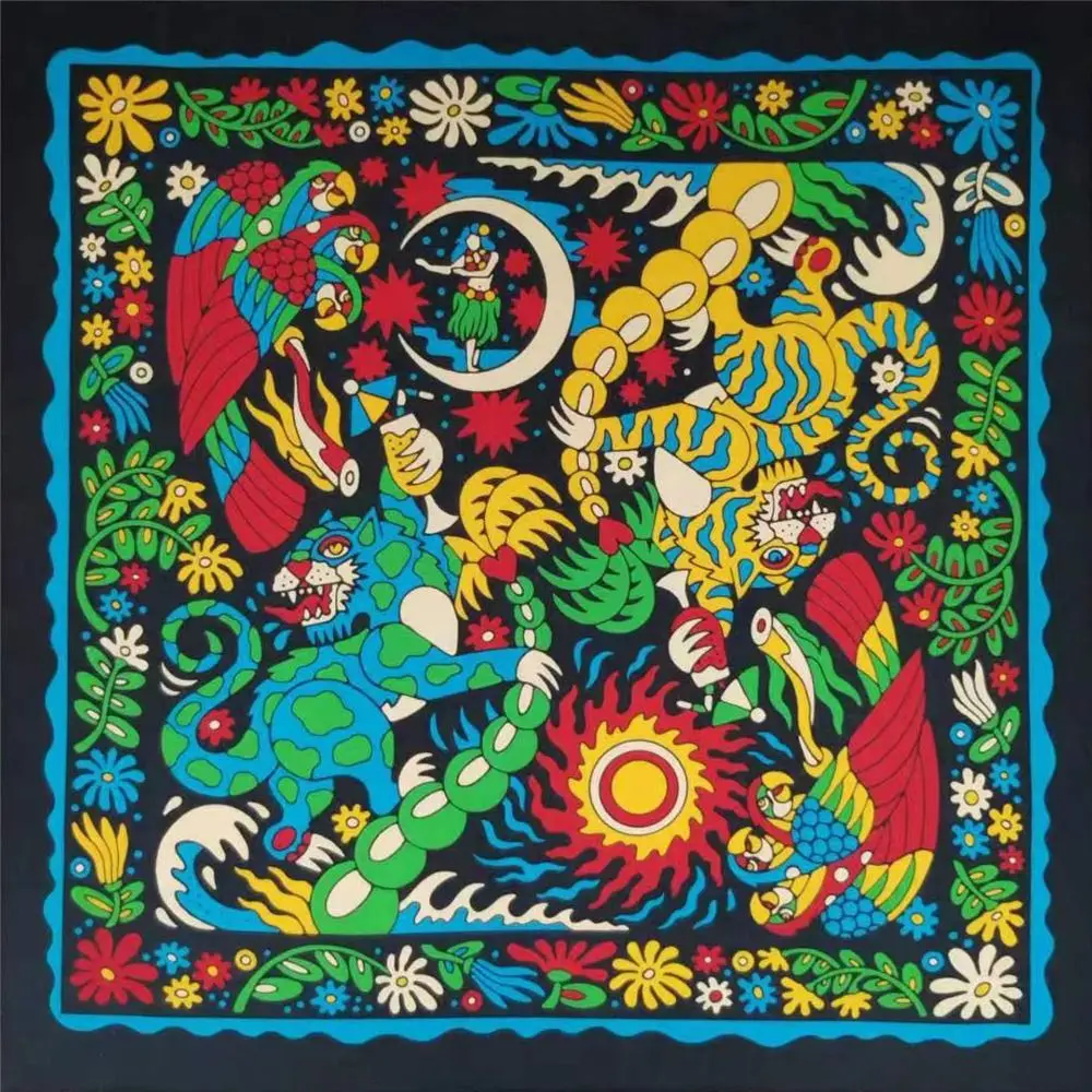 Trendy Square Silk Scarf cotton Flower Head Handkerchief 54*54cm Flower Pattern Bandana Female
Trendy Square Silk Scarf cotton Flower Head Handkerchief 54*54cm Flower Pattern Bandana Female