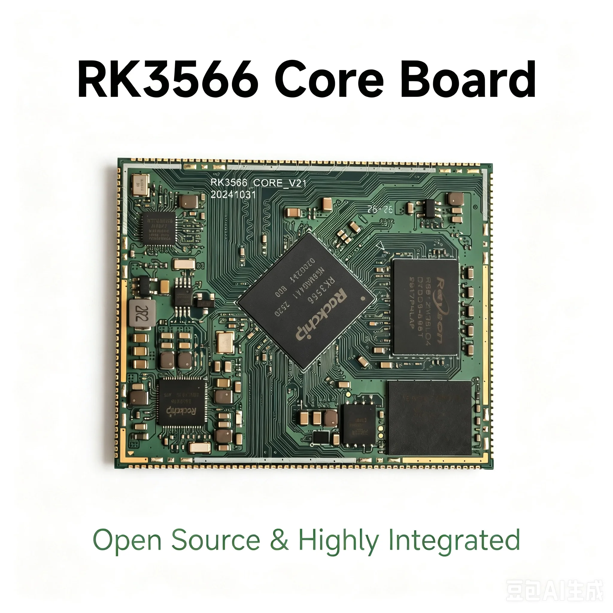 TM-CM3 RK3566 Core Board Module 200 Pin Stamp Hole Design 1G/2G/4G Optional DDR 32G EMMC Built-in Gigabit PHY Open Source for Em
TM-CM3 RK3566 Core Board Module 200 Pin Stamp Hole Design 1G/2G/4G Optional DDR 32G EMMC Built-in Gigabit PHY Open Source for Em