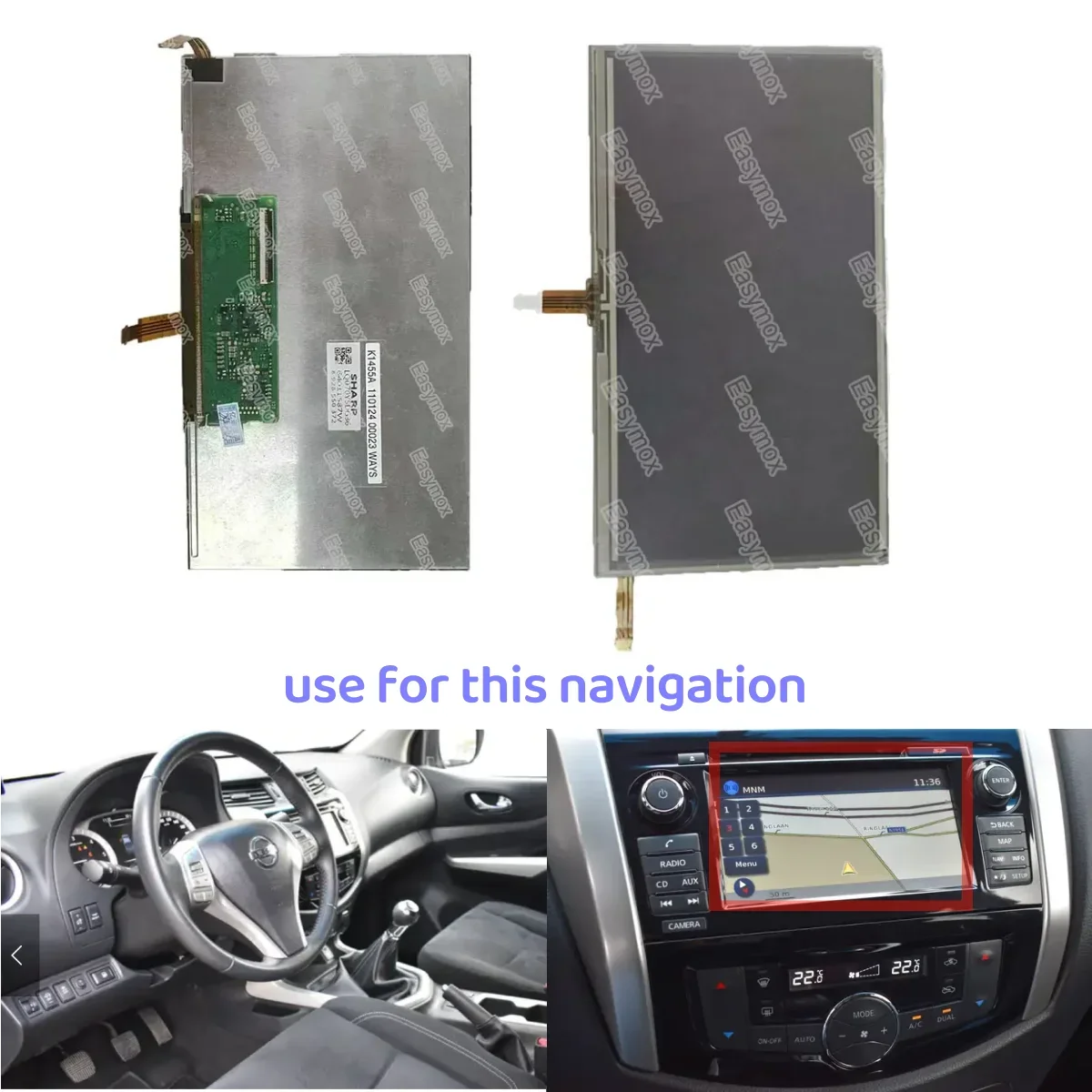 For Nissan Navara 2.3dCi Navigation GPS Head-Up Screen13-19 7.0" LCD Display LQ070Y5DG36
For Nissan Navara 2.3dCi Navigation GPS Head-Up Screen13-19 7.0" LCD Display LQ070Y5DG36