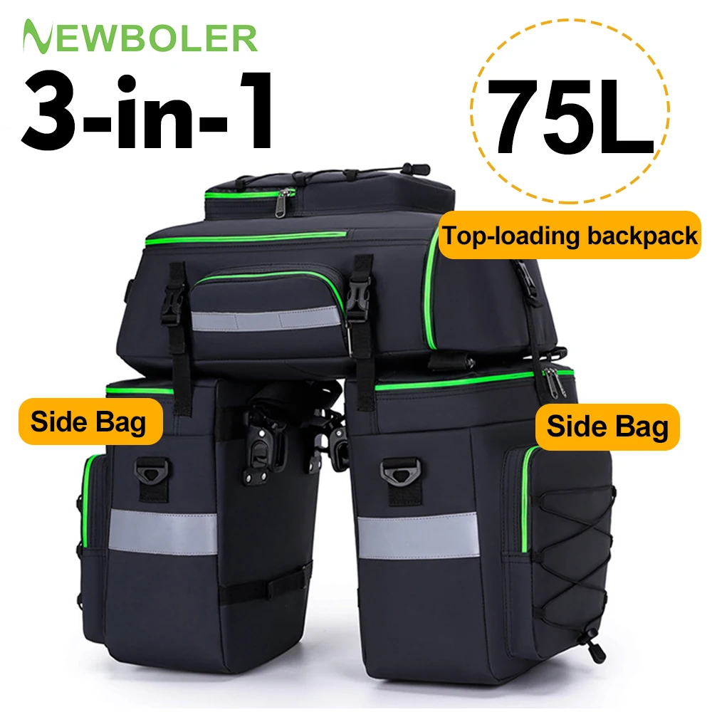 Велосумка NEWBOLER 75 л 3-в-1 водонепроницаемая для велосипеда, MTB, шоссейного велосипеда, большая вместительная дорожная сумка-багажник на сиденье, боковые сумки-панниеры
Велосумка NEWBOLER 75 л 3-в-1 водонепроницаемая для велосипеда, MTB, шоссейного велосипеда, большая вместительная дорожная сумка-багажник на сиденье, боковые сумки-панниеры