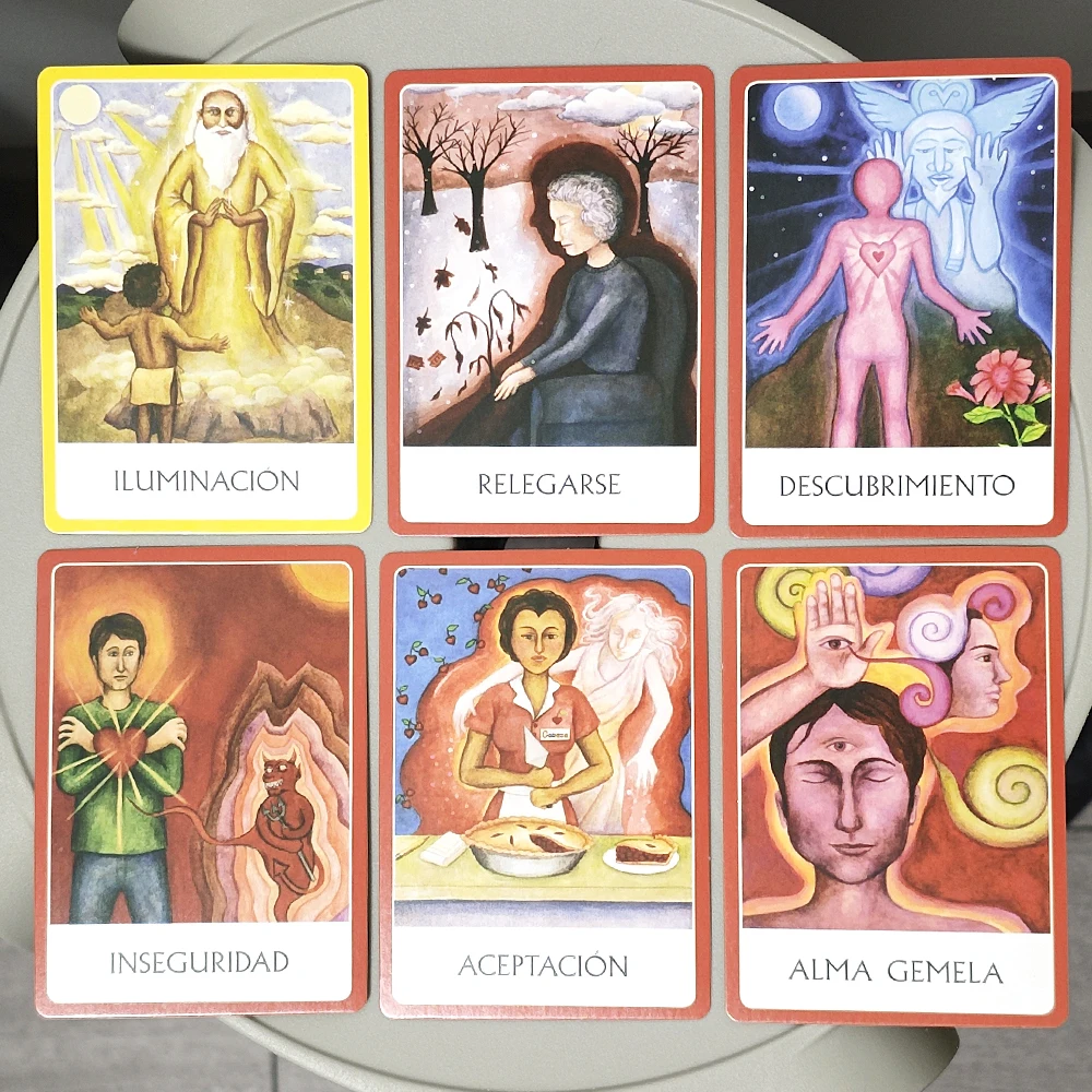 10.4*7.3cm Chakra Wisdom Oracle Cards The Spiritual Tool for Transforming Your Life Spanish Edition 49 Pcs Oracle Cards
10.4*7.3cm Chakra Wisdom Oracle Cards The Spiritual Tool for Transforming Your Life Spanish Edition 49 Pcs Oracle Cards