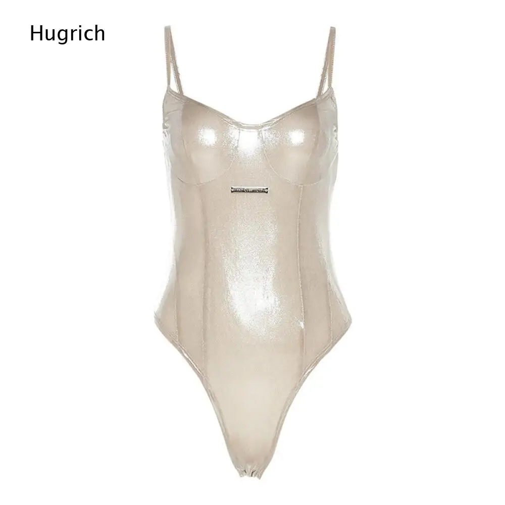 Metallic Shine Corset Bodysuit Women Champagne Thin Strap Sweetheart Neck Slim High Cut Daily Layering Top
Metallic Shine Corset Bodysuit Women Champagne Thin Strap Sweetheart Neck Slim High Cut Daily Layering Top