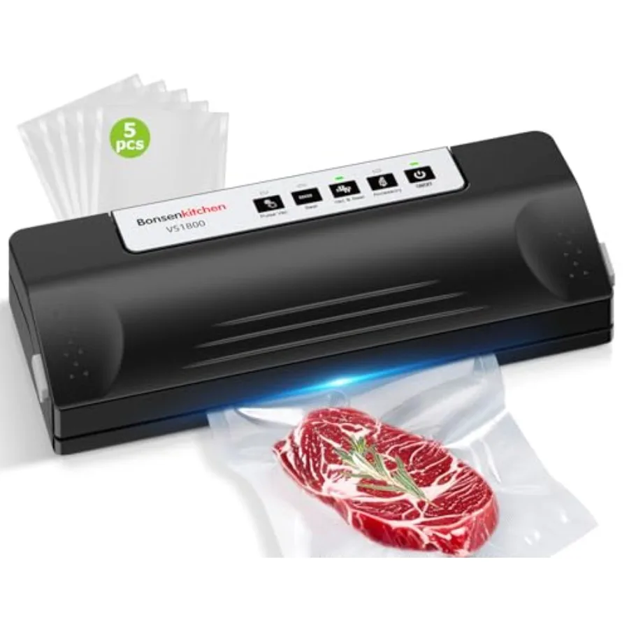 Vacuum Sealer Machine for Food Multi-Functional Food Sealer Automatic Operation Mode Commercial Grade Compact Design with 5 Vac
Vacuum Sealer Machine for Food Multi-Functional Food Sealer Automatic Operation Mode Commercial Grade Compact Design with 5 Vac
