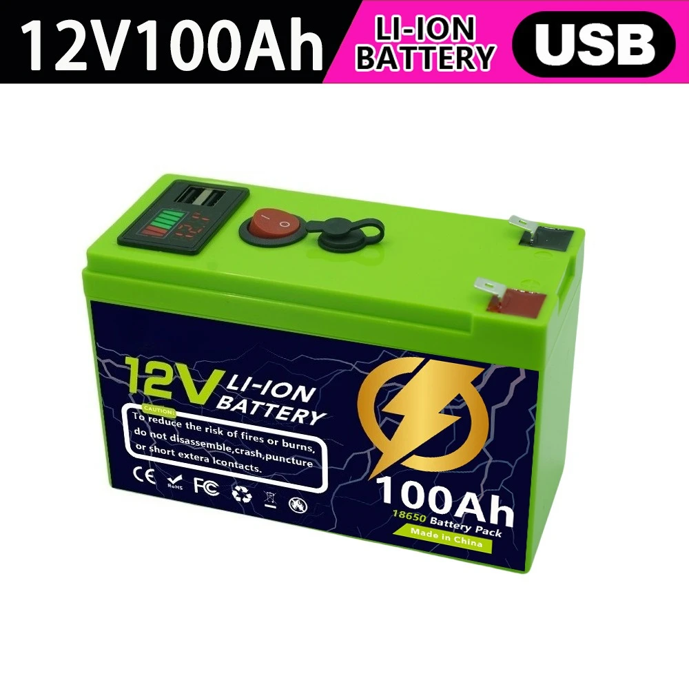 12.6V 100AH LiFePO4 Battery for Solar Panels Power Wheels Lighting Lithium Iron Phosphate for Off - Grid Applications + Charger
12.6V 100AH LiFePO4 Battery for Solar Panels Power Wheels Lighting Lithium Iron Phosphate for Off - Grid Applications + Charger