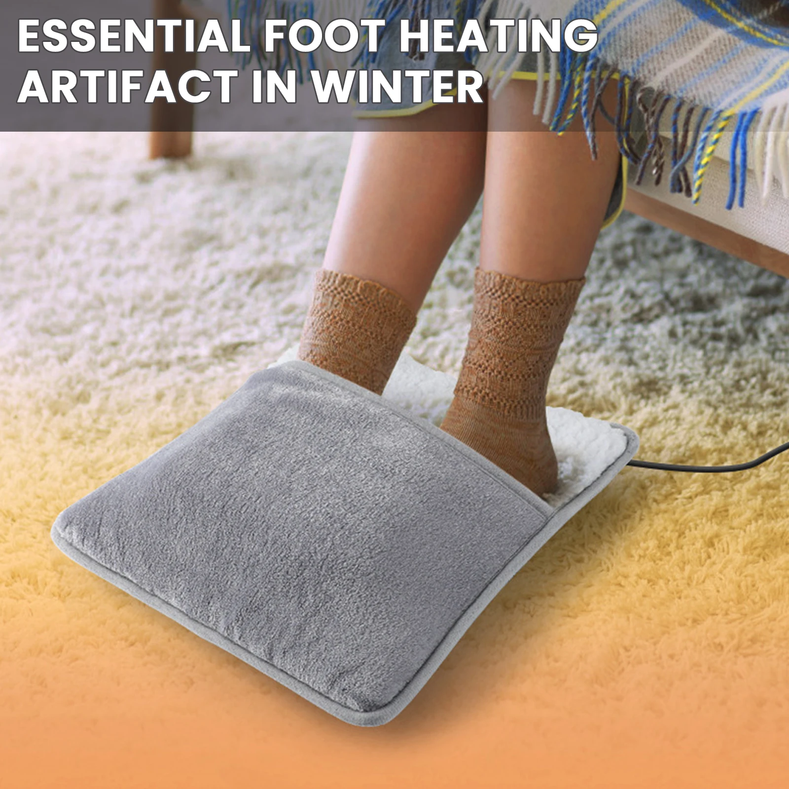 Зимняя электрическая грелка для ног, домашний коврик для согрева ног, плюшевый обогреватель для ног для женщин и мужчин
Зимняя электрическая грелка для ног, домашний коврик для согрева ног, плюшевый обогреватель для ног для женщин и мужчин