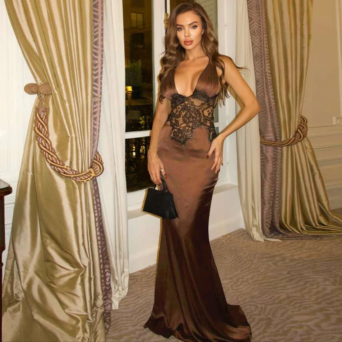 SKMY 2026 Autumn Clothes New Product Slim Fit Flocking Round Neck Long Sleeved Party Dress For Women Sexy Bodycon Clubwear
SKMY 2026 Autumn Clothes New Product Slim Fit Flocking Round Neck Long Sleeved Party Dress For Women Sexy Bodycon Clubwear