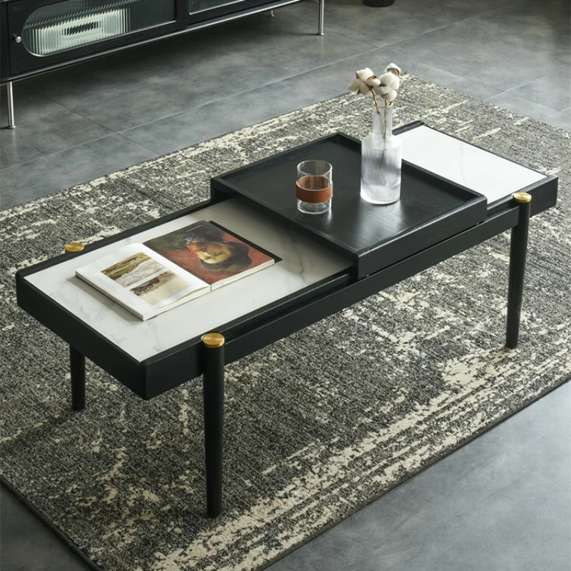 Small Apartment Black Coffee Table Dual-Use Light Luxury Modern Living Room Furniture
Small Apartment Black Coffee Table Dual-Use Light Luxury Modern Living Room Furniture