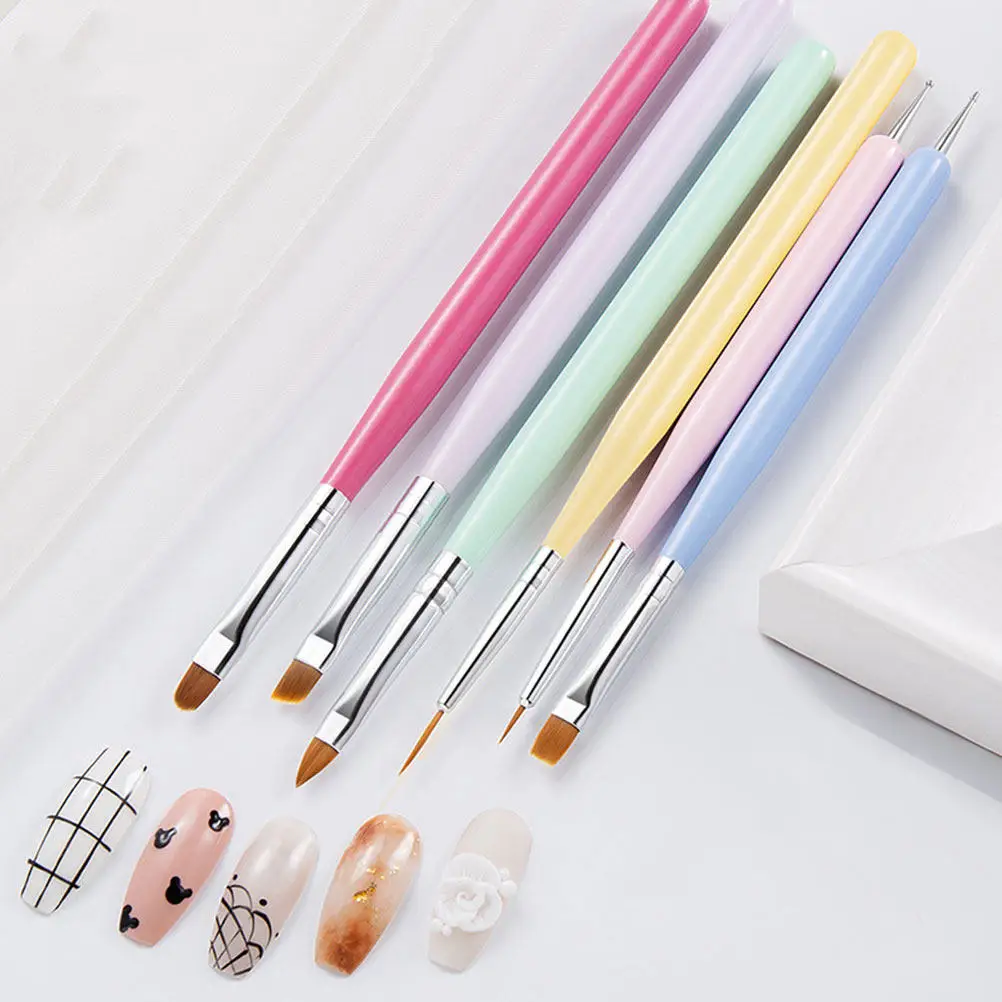 6pcs Art Pen Set Compact Manicure Drawing Tool For Diy Nail Painting At Home Smooth Easy Grip Nail Gel Pens Kit
6pcs Art Pen Set Compact Manicure Drawing Tool For Diy Nail Painting At Home Smooth Easy Grip Nail Gel Pens Kit
