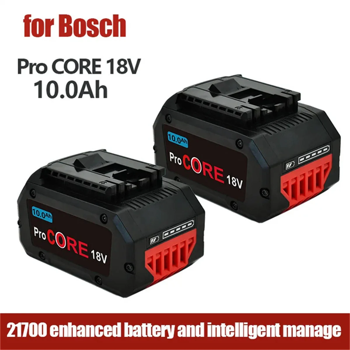 For Bosch 18V MAX Cordless Power Tool Drills 8.0Ah 10.0Ah Lithium-ion Rechargeable Battery GBA18V80 Suitable lithium ionbattery
For Bosch 18V MAX Cordless Power Tool Drills 8.0Ah 10.0Ah Lithium-ion Rechargeable Battery GBA18V80 Suitable lithium ionbattery