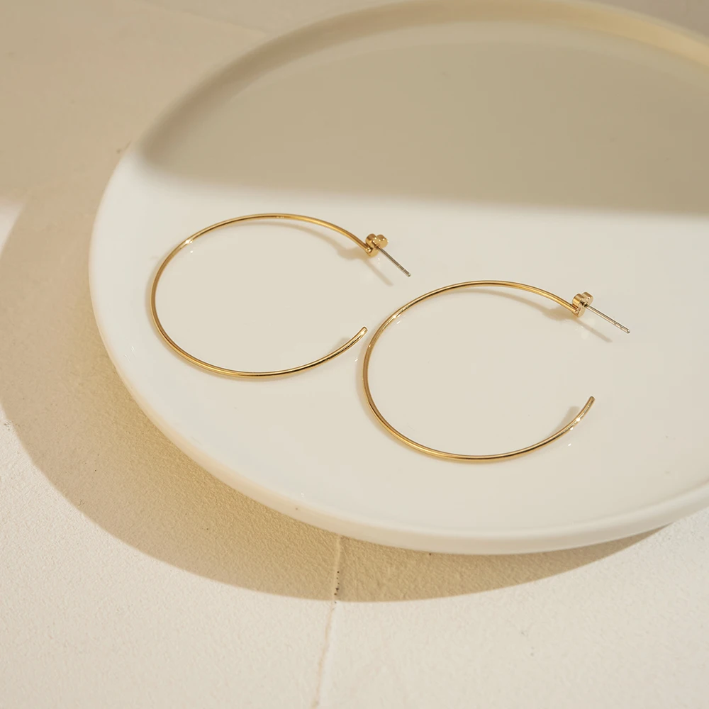 ENFASHION Aretes Zircon C Shaped Hoop Earrings For Women's 18K Stainless steel 18K Plated Gold Fashion Dating Jewelry E251657
ENFASHION Aretes Zircon C Shaped Hoop Earrings For Women's 18K Stainless steel 18K Plated Gold Fashion Dating Jewelry E251657