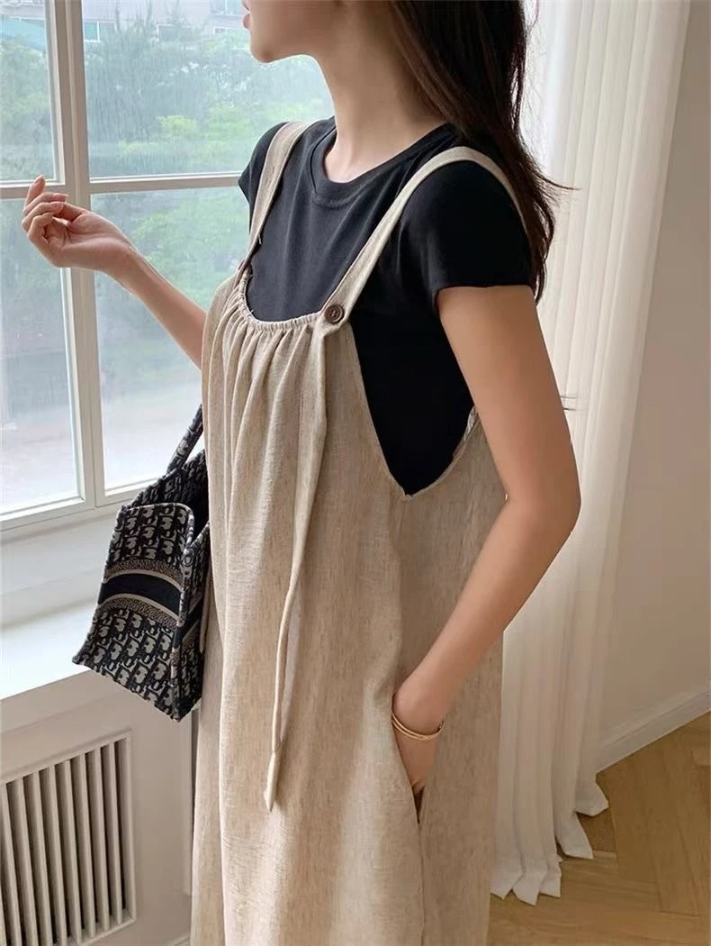 Adjustable Strap Overall Pants Women Chic Loose Lazy Style Slimming Wide Leg Casual Long Trousers Trendy Cotton Natural Waist
Adjustable Strap Overall Pants Women Chic Loose Lazy Style Slimming Wide Leg Casual Long Trousers Trendy Cotton Natural Waist