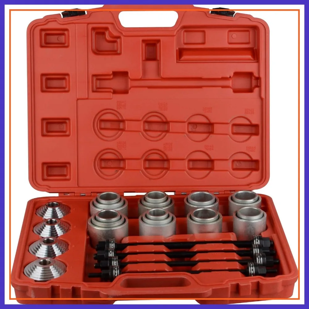 Universal Pull and Press Sleeve Kit 28 Pcs Bushing Bearing Seal Remover Installer for HGV LCV Engines
Universal Pull and Press Sleeve Kit 28 Pcs Bushing Bearing Seal Remover Installer for HGV LCV Engines
