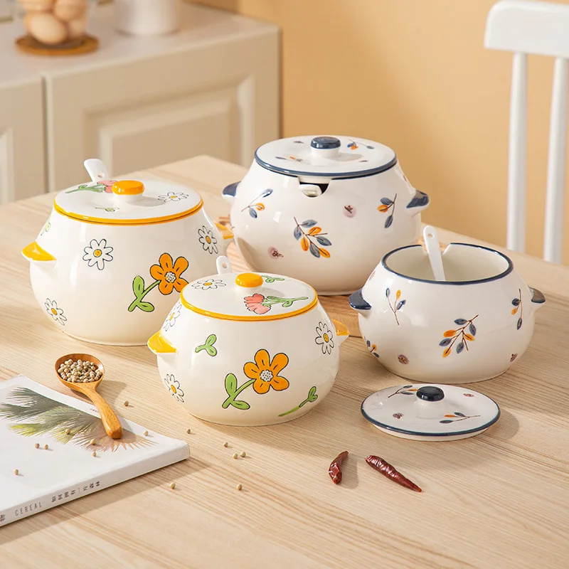 HYS household high temperature resistant ceramic spoon cover integrated kitchen seasoning tank meat oil tank chili oil special
HYS household high temperature resistant ceramic spoon cover integrated kitchen seasoning tank meat oil tank chili oil special