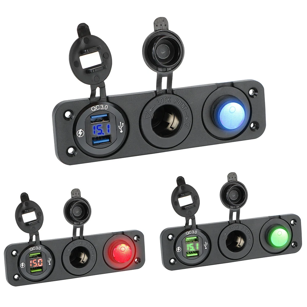 Цифровой вольтметр с двумя портами USB, 12 В/24 В постоянного тока, тумблер для морского автомобиля 3 в 1
Цифровой вольтметр с двумя портами USB, 12 В/24 В постоянного тока, тумблер для морского автомобиля 3 в 1
