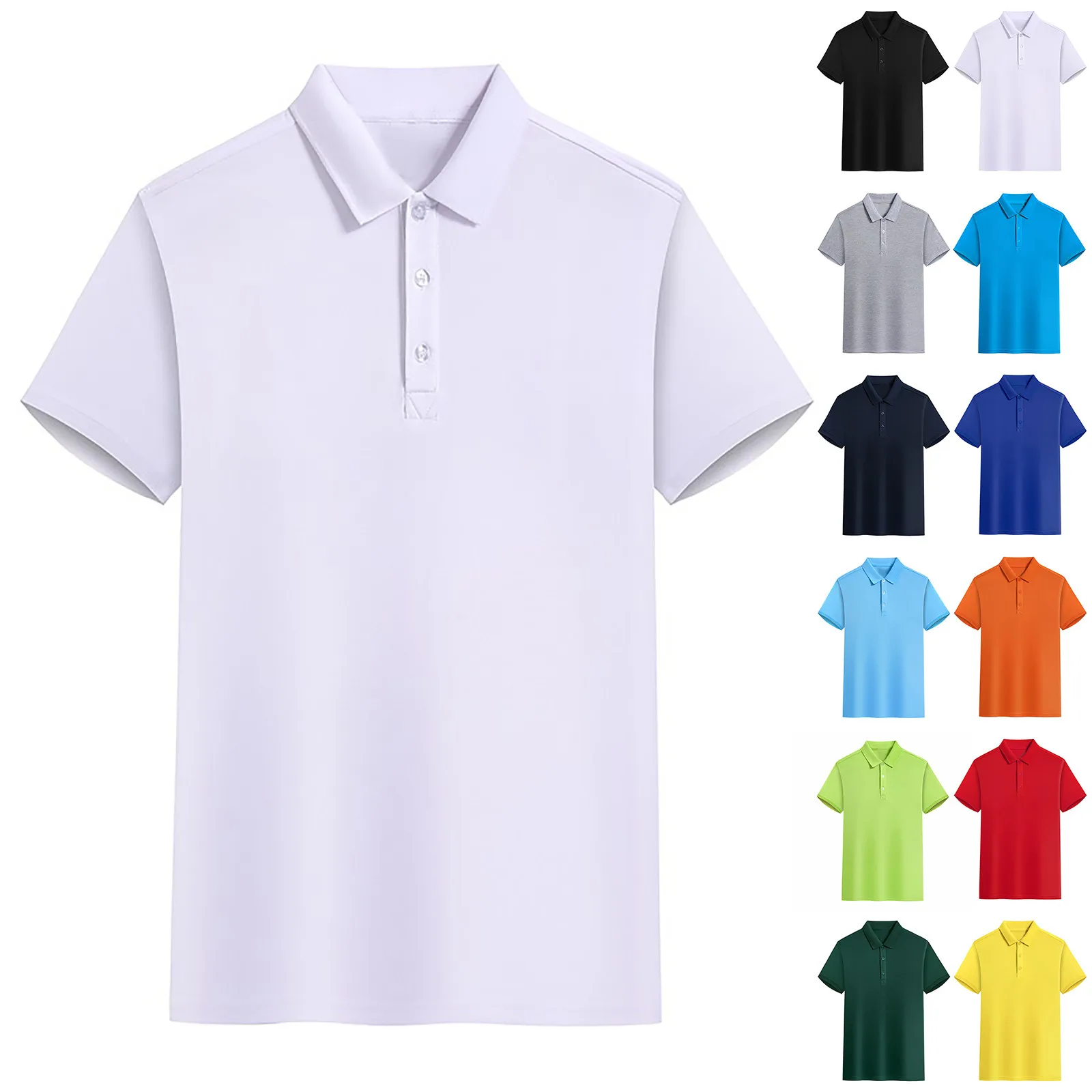 Men Women Polo Shirts Casual Solid Color Breathable Short Sleeve Polo Shirt For Men/Women Summer Desiger Gift Clothing
Men Women Polo Shirts Casual Solid Color Breathable Short Sleeve Polo Shirt For Men/Women Summer Desiger Gift Clothing