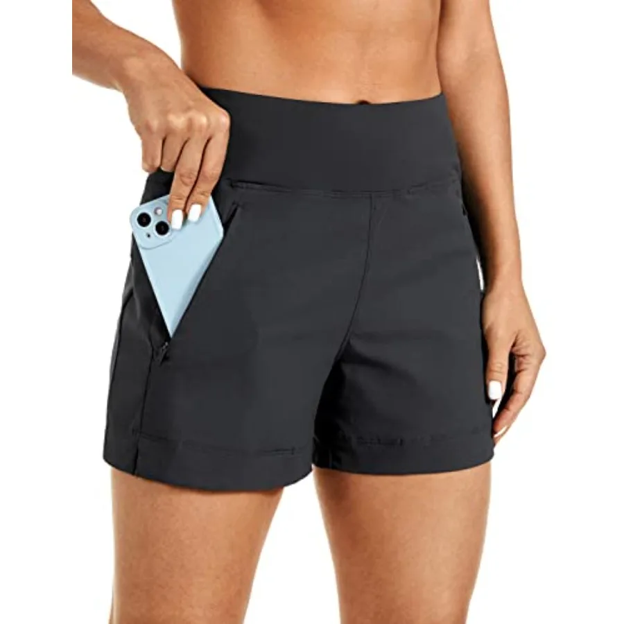 CRZ YOGA Women's Lightweight Mid Rise Hiking Shorts 4'' - Stretch for Athletic Summer Travel Outdoor Golf with Zip Pockets
CRZ YOGA Women's Lightweight Mid Rise Hiking Shorts 4'' - Stretch for Athletic Summer Travel Outdoor Golf with Zip Pockets