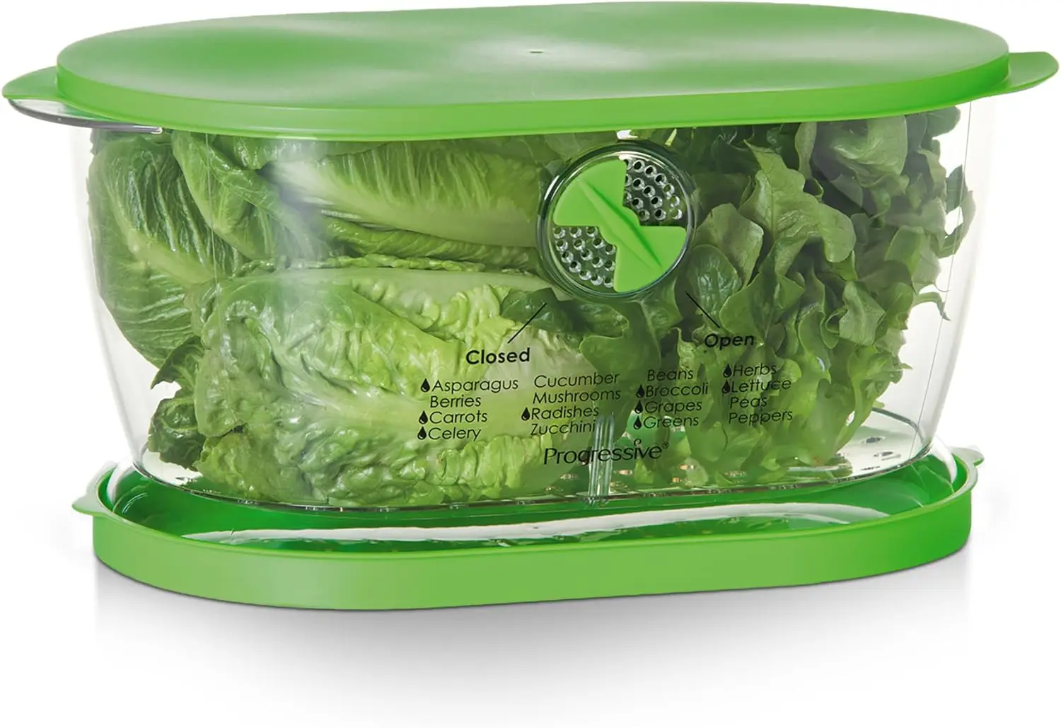 4.7 Quart Lettuce Keeper Produce Storage Container with Adjustable Vent, Green Oval Design for Fresh Fruits & Vegetables
4.7 Quart Lettuce Keeper Produce Storage Container with Adjustable Vent, Green Oval Design for Fresh Fruits & Vegetables