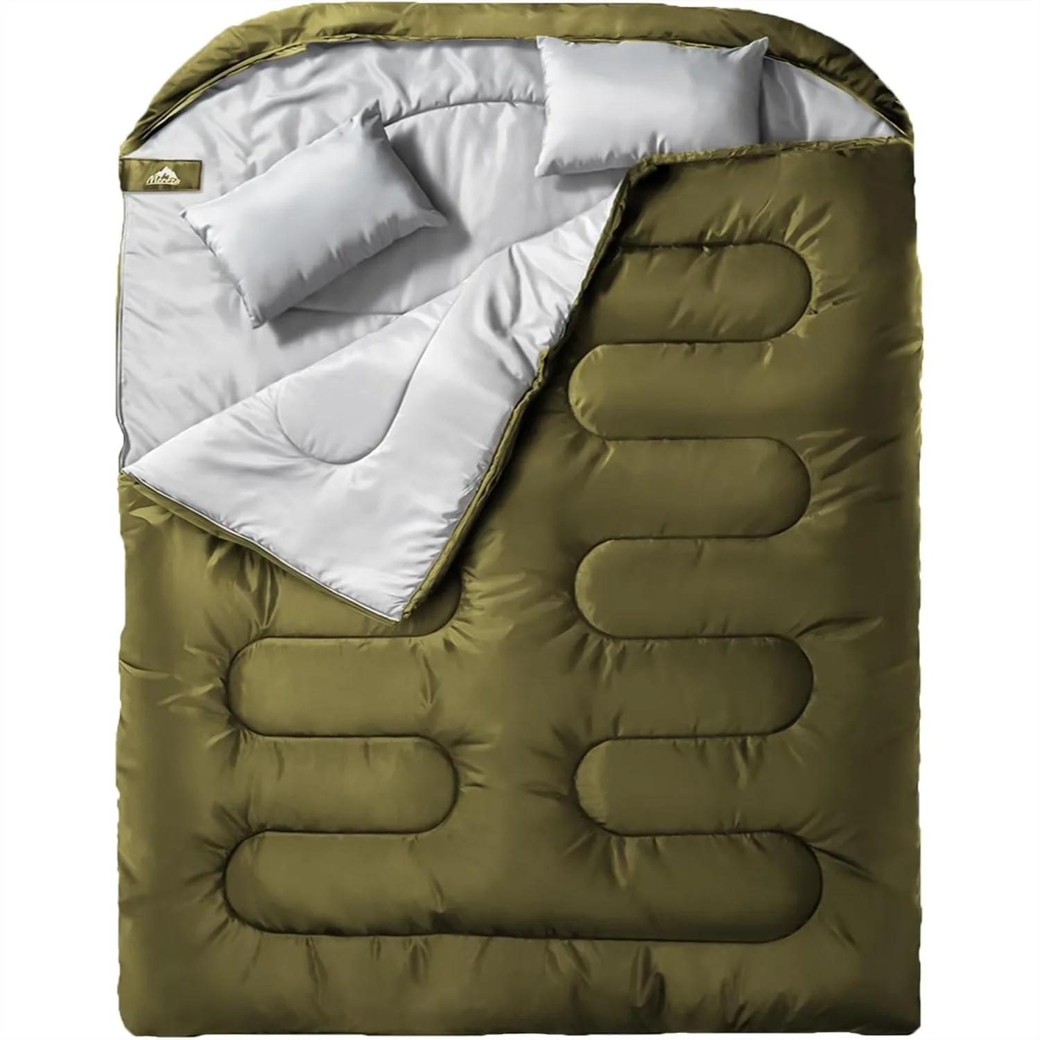 MEREZA Double Sleeping Bag for Adults with Pillow, XL Queen Size Two Person Sleeping Bag for All Season Camping Hiking
MEREZA Double Sleeping Bag for Adults with Pillow, XL Queen Size Two Person Sleeping Bag for All Season Camping Hiking