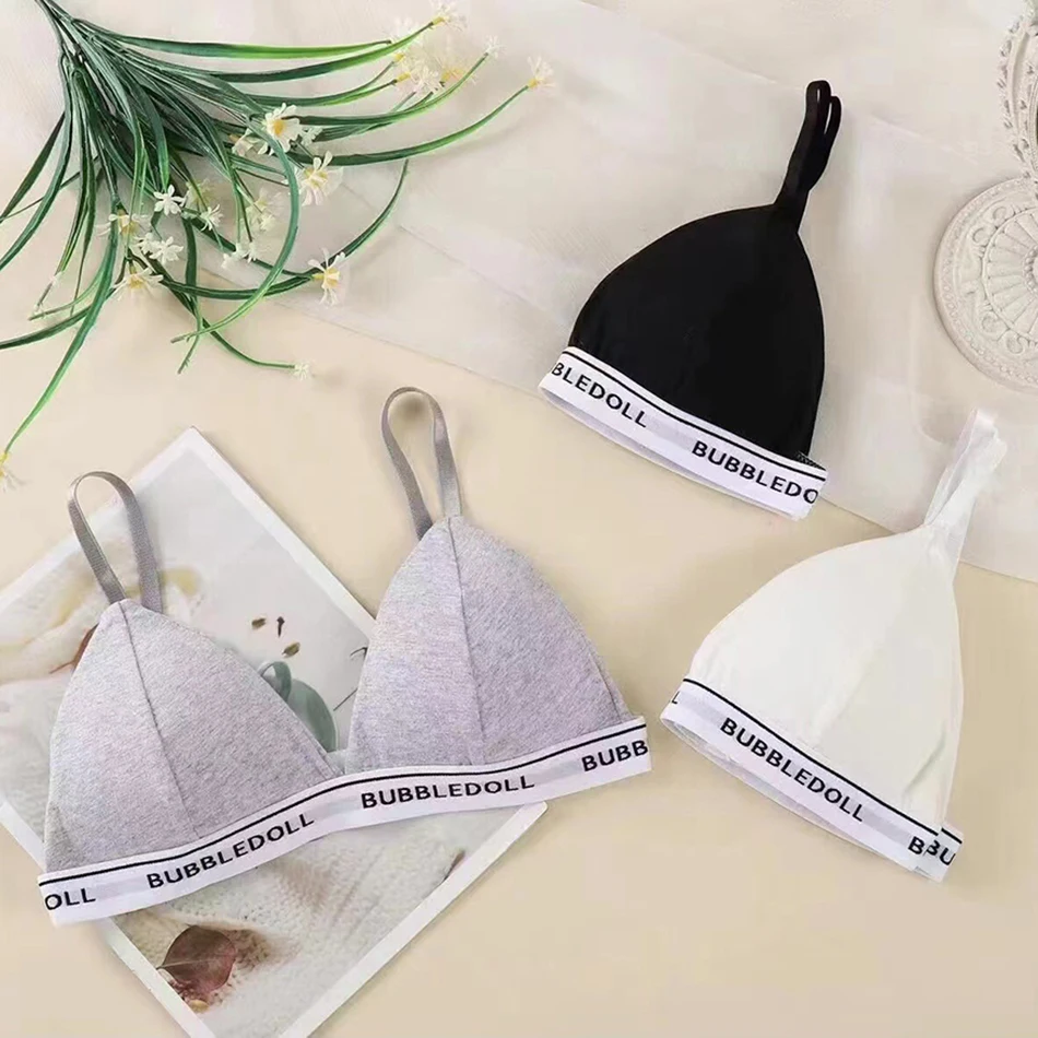Summer New Thin French Women's Bra Girls Underwear Female Push Up Bralette Fashion Silky Back Bras Letter Tank Tops 3/4 Cup Size
Summer New Thin French Women's Bra Girls Underwear Female Push Up Bralette Fashion Silky Back Bras Letter Tank Tops 3/4 Cup Size