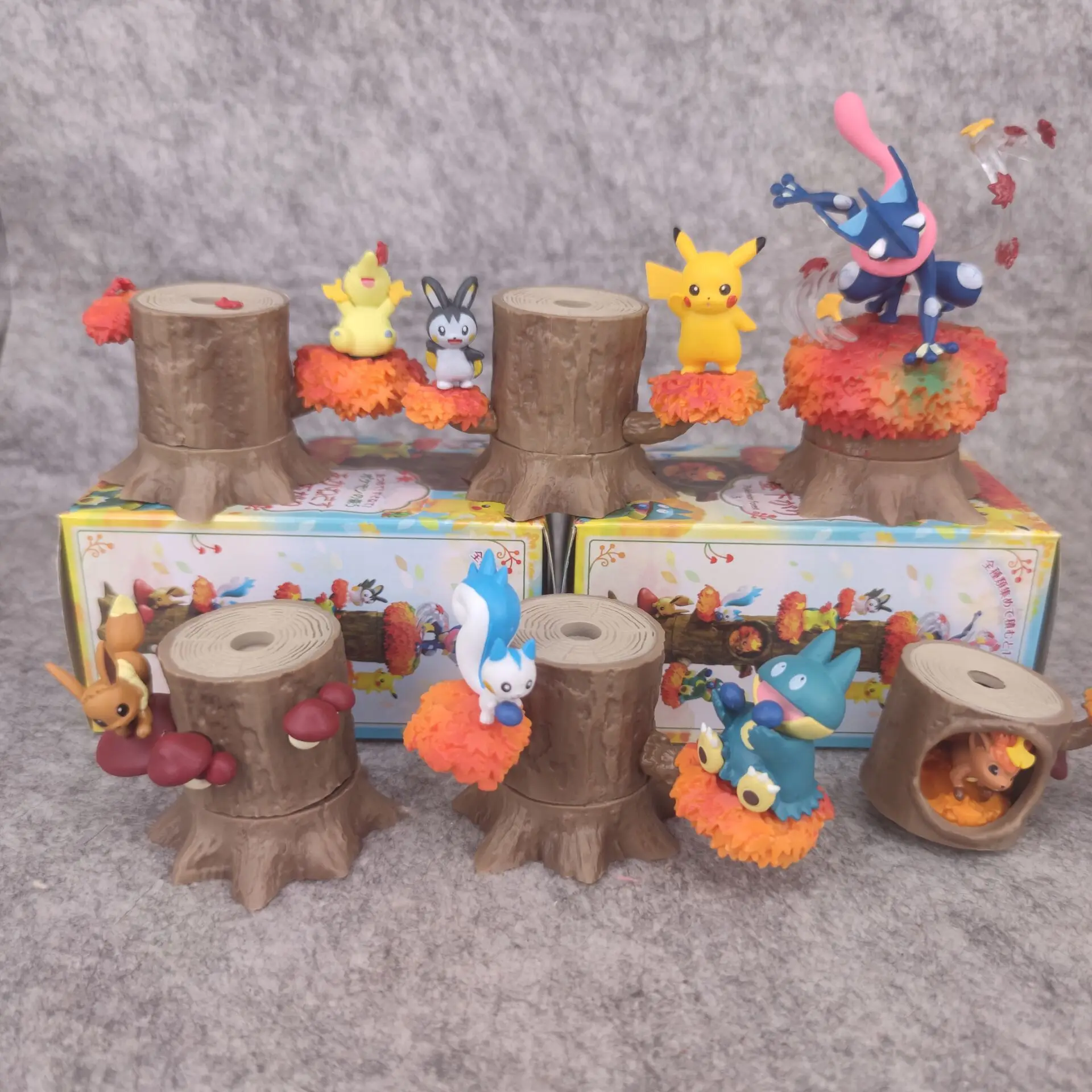 Bandai Pokemon Forest Tree Stump Series Blind Box Pikachu Greninja Torterra Flareon Forest Treehouse Stackable Model Gifts
Bandai Pokemon Forest Tree Stump Series Blind Box Pikachu Greninja Torterra Flareon Forest Treehouse Stackable Model Gifts